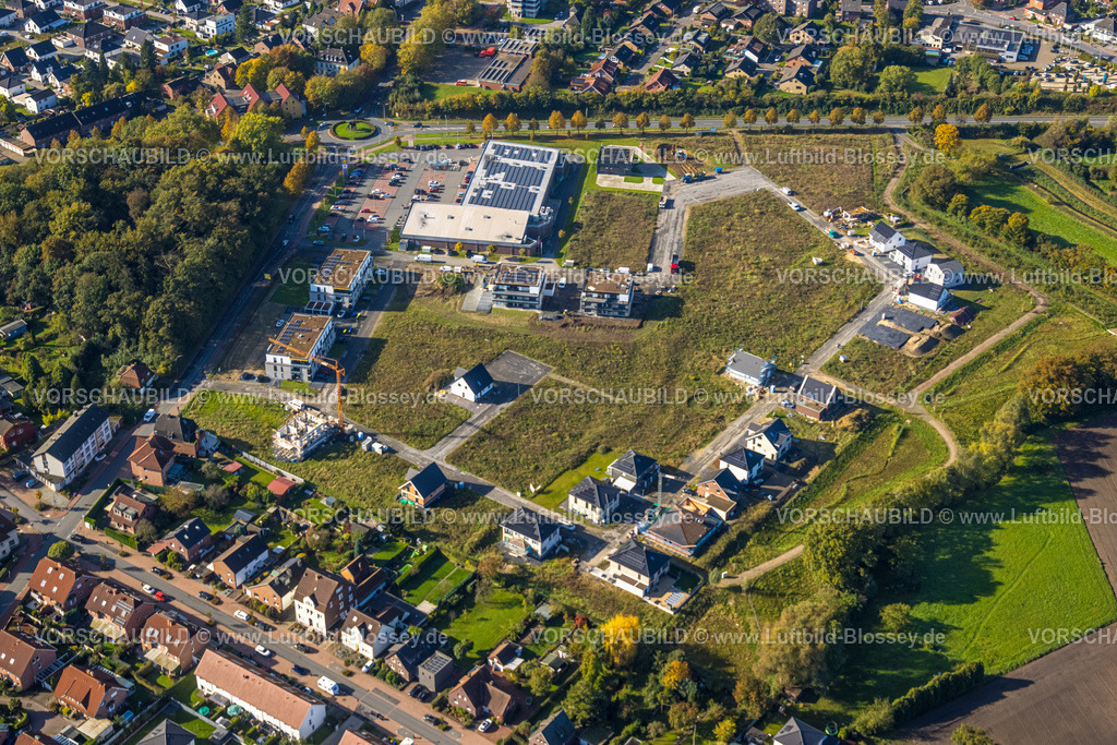 Selm241011263Bork | Luftbild, Großbaustelle Am Alten Schützenplatz, Ferdinand-Spahn-Weg, Neubau Lidl Supermarkt und Wohnhäuser, Netteberger Straße, Hassel, Selm, Ruhrgebiet, Nordrhein-Westfalen, Deutschland