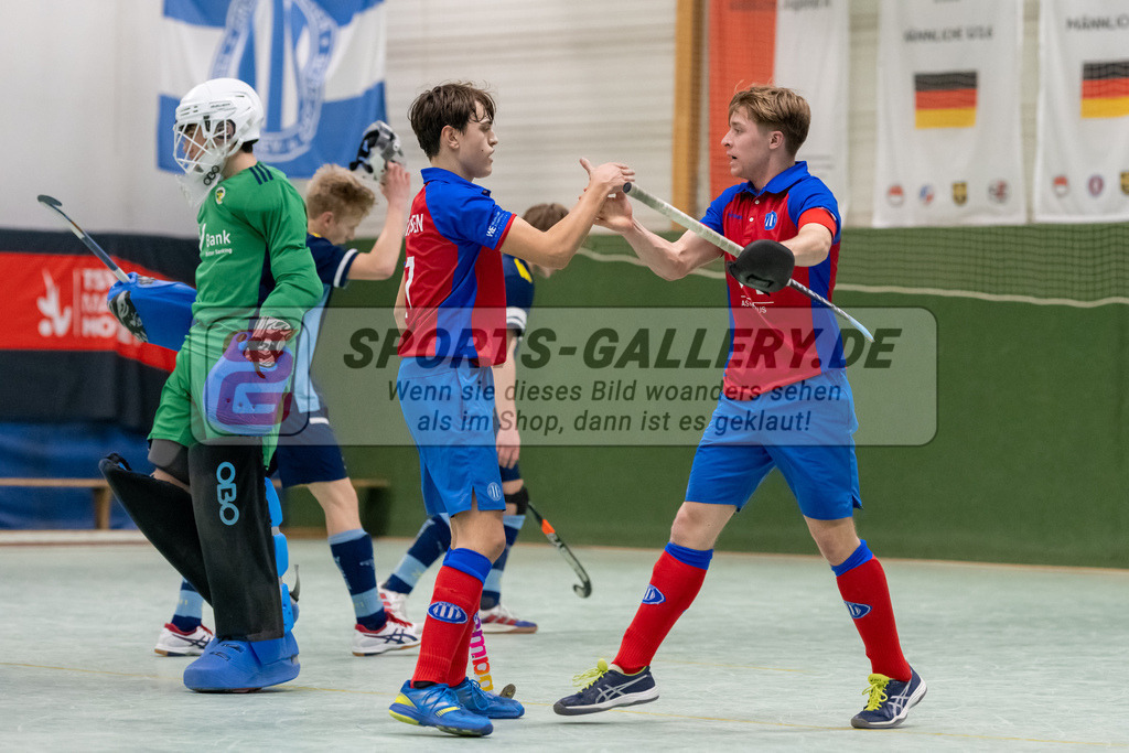 SFE_20230304_0048 | Deutsche Meisterschaft Männliche U16 Halle 2023 am 04.03.2023 in Köln (KTHC Stadion Rot-Weiss Köln Tennis and Hockey Club), Photo: Stephan Fehrmann 2022 (Sports-Gallery)