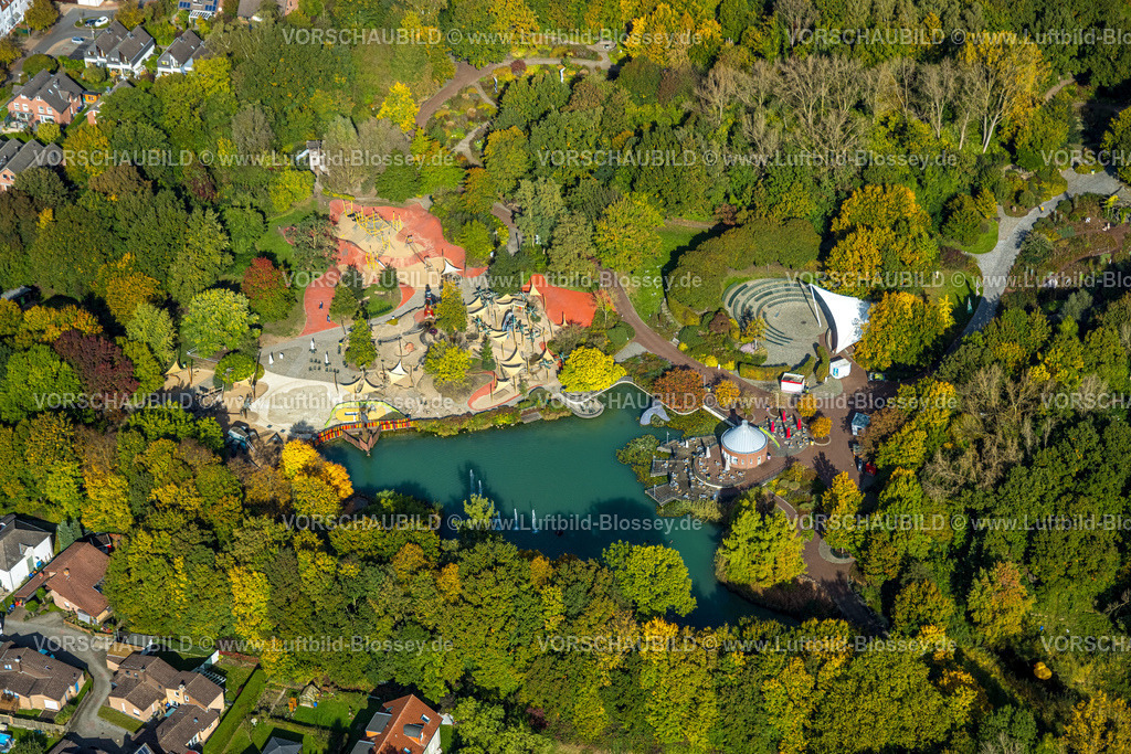 Hamm241008076 | Luftbild, Maximilianpark Maxipark, See Fontänenteich und Kinderspielplatz, Seekiosk, Uentrop, Hamm, Ruhrgebiet, Nordrhein-Westfalen, Deutschland