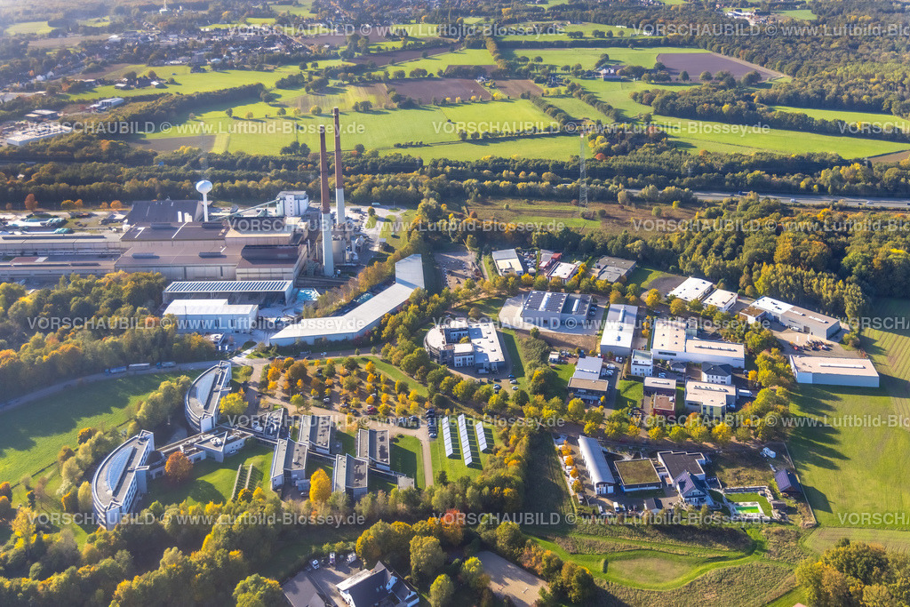 Gladbeck221005330 | Luftbild, Gewerbegebiet Am Wiesenbusch mit Pilkington Deutschland AG, IWG Innovationszentrum Wiesenbusch Gladbeck, Rentfort, Gladbeck, Ruhrgebiet, Nordrhein-Westfalen, Deutschland