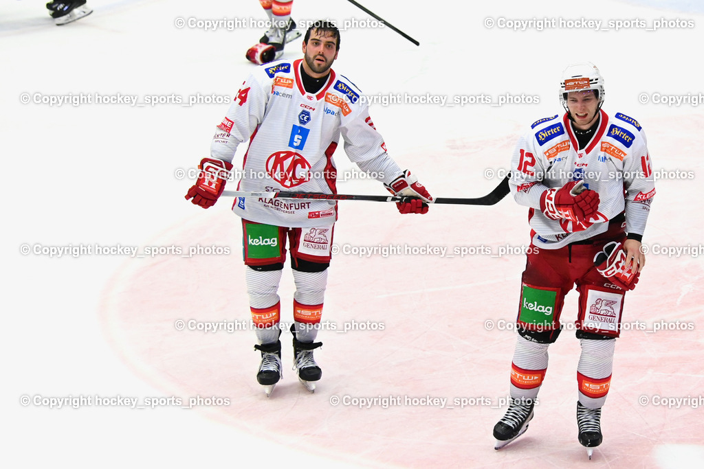 EC IDM Wärmepumpen VSV vs. EC KAC  | #24 Strong Steven EC KAC, #12 Maier David EC KAC, EC IDM Wärmepumpen VSV vs. EC KAC , EC IDM Wärmepumpen VSV vs. EC KAC  am 27.10.2024 in Villach (Stadthalle Villach), Austria, (Photo by Bernd Stefan)