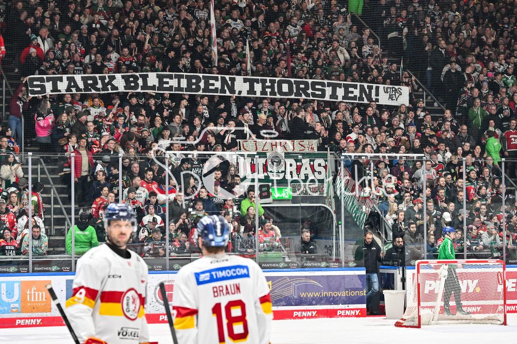 Augsburger Panther - Düsseldorfer EG | Spurchband Thorsten / DEL: Augsburger Panther - Duesseldorfer EG, Curt Frenzel Stadion am 04.03.2025