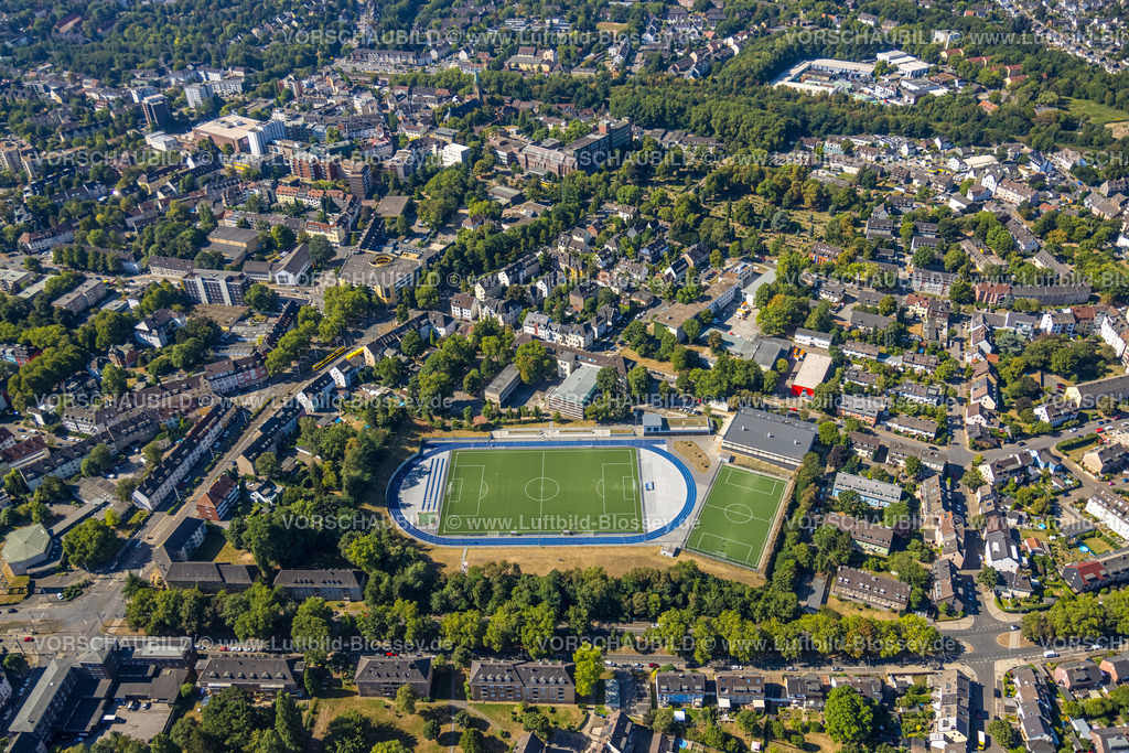 Essen220806767 | Luftbild, Gymnasium Borbeck, Sportplatz An der Prinzenstraße, Bergeborbeck, Essen, Ruhrgebiet, Nordrhein-Westfalen, Deutschland