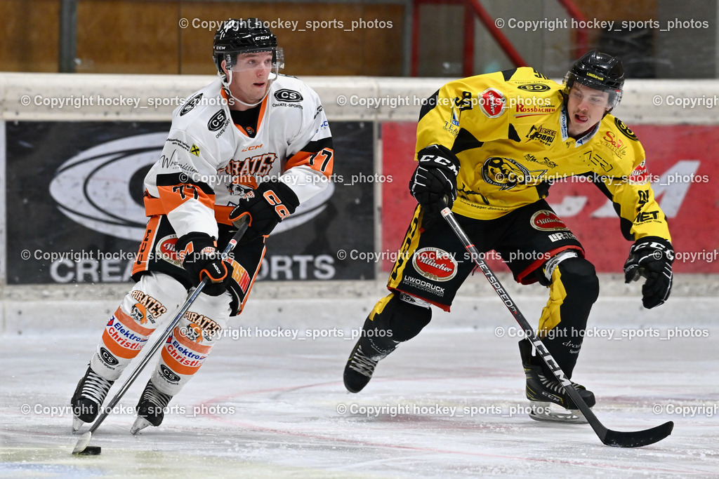 EC Spittal Hornets vs. USC Piraten Velden 7.2.2024 | #77 Ortner Stefan, #90 Ogertschnig Joshua
