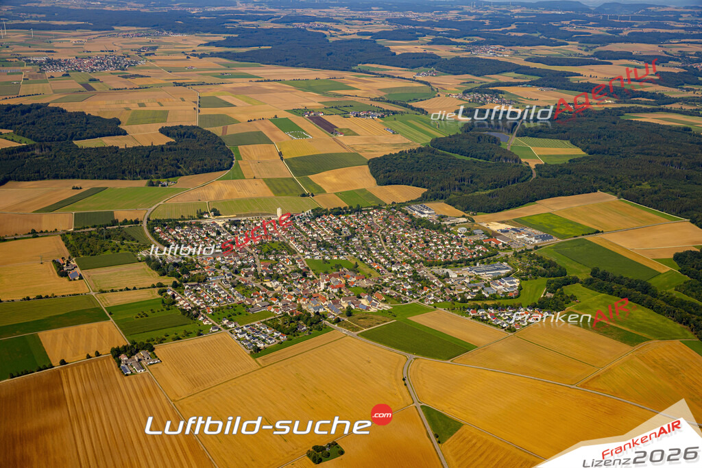 Das Luftbild zeigt :  Beimerstetten - Die Luftaufnahme wurde 2024 vom UL-Flugzeug aus erstellt ( keine Drohne ) - Hochauflösende Luftaufnahme - Für grossformatige Ausdrucke geeignet. Die Geschenkidee !Mit Lizenz und Bildrechte bestellbar