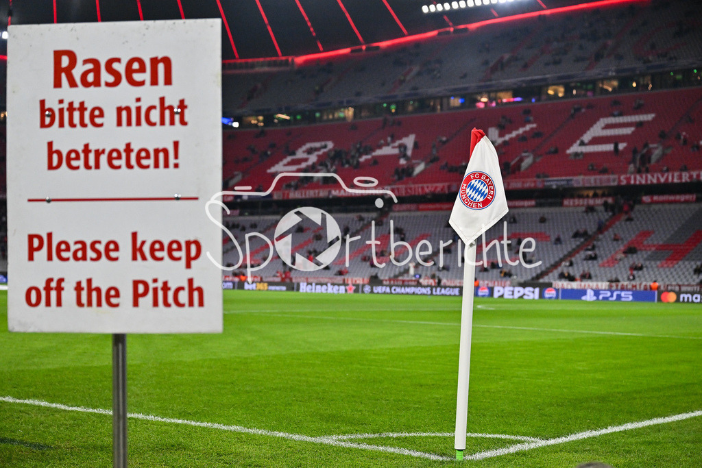 FC Bayern München - Sporting Lissabon | MUNICH, GERMANY - 09. DECEMBER: in der Allianz Arena findet heute Abend das CL Spiel zwischen Bayern und Sporting statt vor dem Match zwischen dem FC Bayern München und Sporting Lissabon am 6. Spieltag der UEFA Champions League Ligaphase in der Allianz Arena
