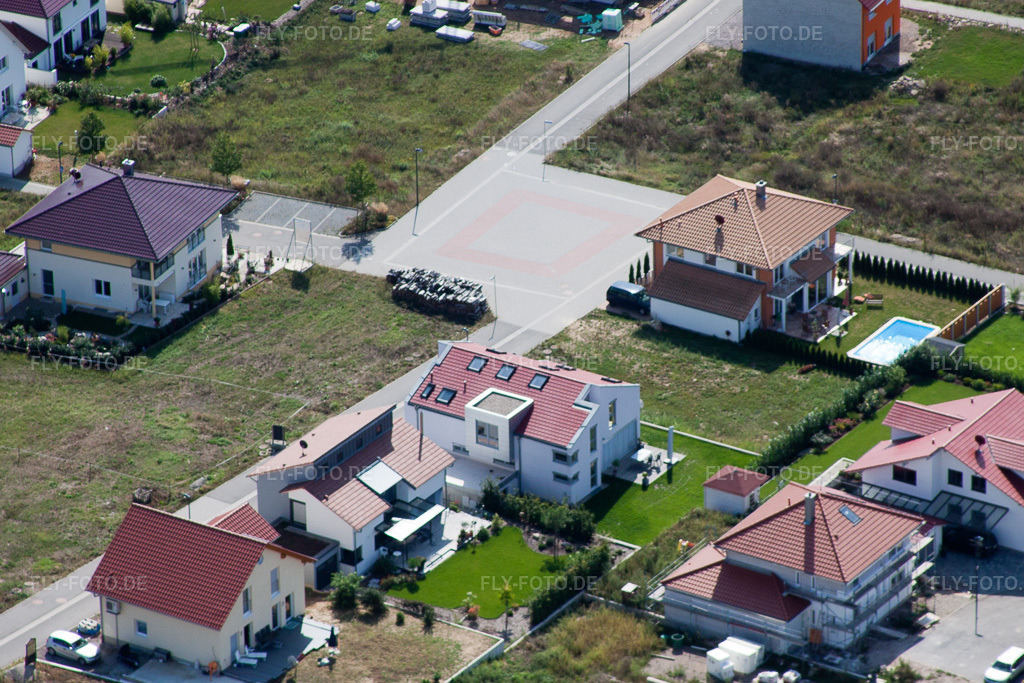 Luftbild: Am Höhenweg in Kandel im Bundesland Rheinland-Pfalz in Deutschland. Foto: IMG_21100.jpg vom 06.09.2009 durch Werner Riehm/FLY-FOTO.de