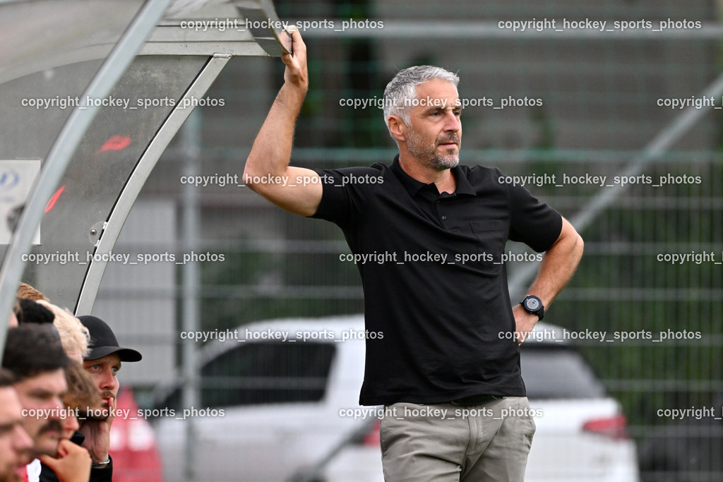 SAK vs. ATUS Ferlach | Headcoach ATUS Ferlach Darko Djukic, SAK vs. ATUS Ferlach, SAK vs. ATUS Ferlach am 01.08.2025 in Klagenfurt (Sportpark Welzenegg), Austria, (Photo by Bernd Stefan)