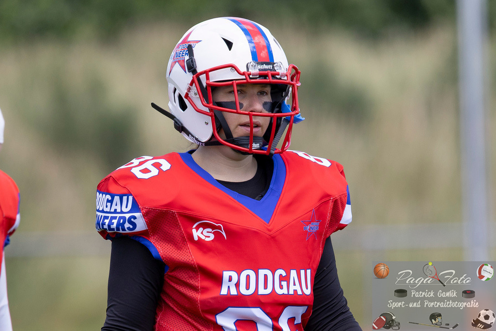 GFLW 1: German Football League Women 1: Rodgau Pioneers Ladies - Stuttgart Scorpions Sisters, 07.06.2026 | Lea Schlipphak (Rodgau Pioneers Ladies #86), Freisteller, Portrait / Porträt, Rodgau Pioneers Ladies - Stuttgart Scorpions Sisters, Rodgau, Maingau-Energie-Stadion "Am Weichsee", 7.6.2026 - Realisiert mit Pictrs.com