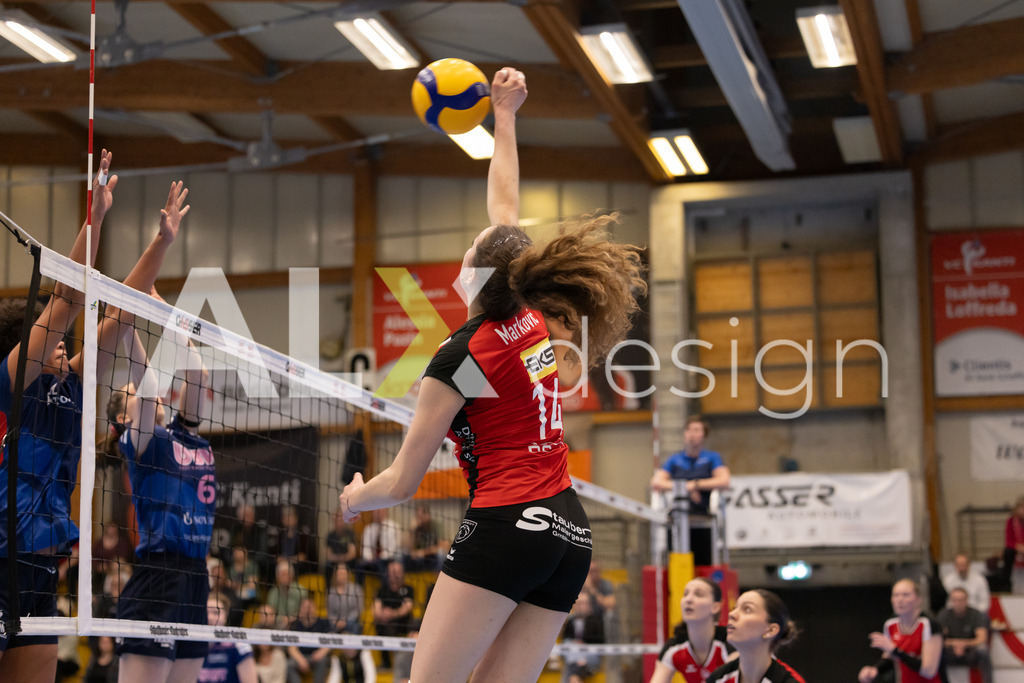 Volleyball I Frauen I Saison 2025-2026 I Volleyball NLA | Women I 1/2 Finals I  VC Kanti Schaffhausen - Sm'Aesch Pfeffingen I 07.03.2026 | 14 Josipa Marković (HR) (VC Kanti Schaffhausen) – Aussen - Realisiert mit Pictrs.com