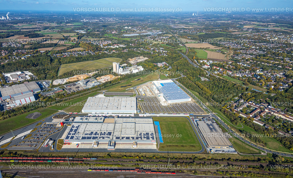 Dortmund221000026 | Luftbild, Gewerbegebiet Westfalenhütte, Baustelle für Prologis Park Dortmund DC2, Rewe Logistikzentrum, Walzwerkstraße Ecke Sinterstraße, Borsigplatz, Dortmund, Ruhrgebiet, Nordrhein-Westfalen, Deutschland