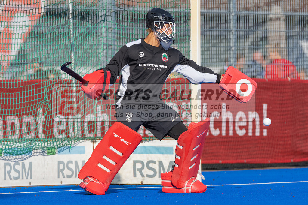 HK_20221008_100515 | 1. Bundesliga Herren Crefelder HTC - Rot-Weiss Köln am 8.10.2022 Crefelder HTC, Krefeld , Joshua Onyekwue Nnaji Torwart ( Crefelder HTC #29 )