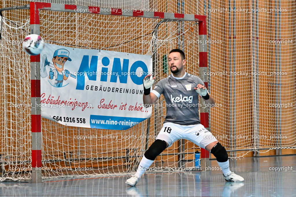 Carinthia Flamengo Futsal Club vs. Futsal Klagenfurt | #18 Vladimir Kajkut Futsal Klagenfurt, Carinthia Flamengo Futsal Club vs. Futsal Klagenfurt, Carinthia Flamengo Futsal Club vs. Futsal Klagenfurt am 01.12.2024 in Klagenfurt (Ballspielhalle Viktring), Austria, (Photo by Bernd Stefan)