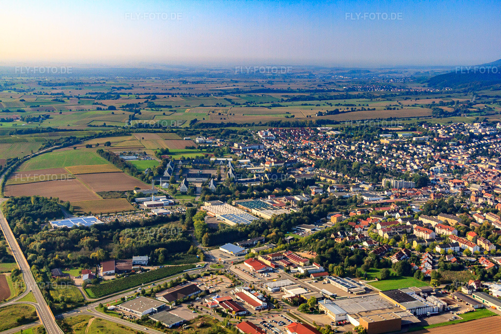 Luftbild: B38 Ortsumfahrung in Kapellen-Drusweiler im Bundesland Rheinland-Pfalz in Deutschland. Foto: IMG_45416.jpg vom 24.09.2011 durch Werner Riehm/FLY-FOTO.de