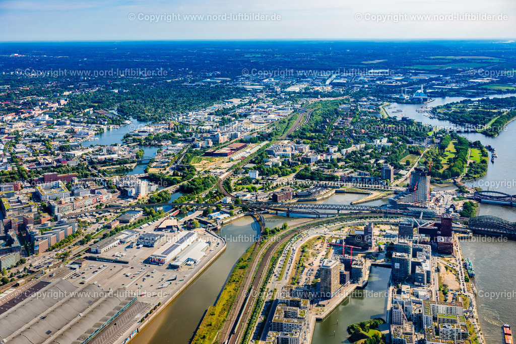 Hamburg_Rothenburgsort_ELS_7887200925 | HAMBURG 20.09.2025 Innenstadtbereich im Stadtgebiet am Flussverlauf der Norderelbe im Ortsteil Rothenburgsort in Hamburg, Deutschland. // Cityscape of the district on the river course Norderelbe in the district Rothenburgsort in Hamburg, Germany. Foto: Martin Elsen