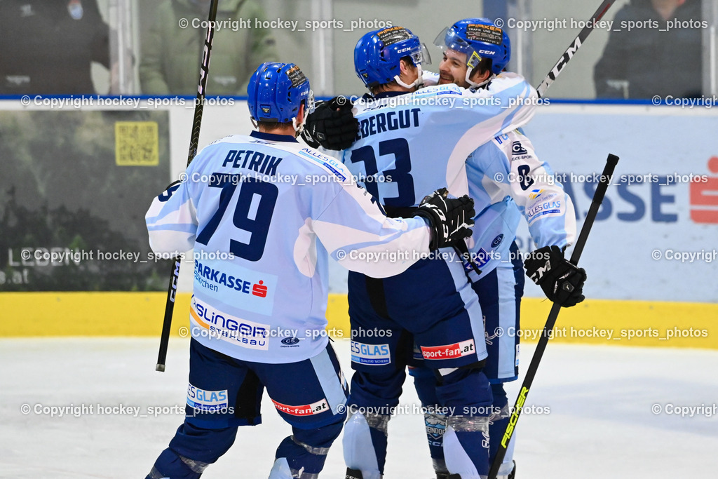 ESC Steindorf vs. SC Hohenems 11.3.2023 | Jubel ESC Steindorf Mannschaft, #79 Petrik Benjamin, #33 Wiedergut Andreas, #8 Martinz Christof