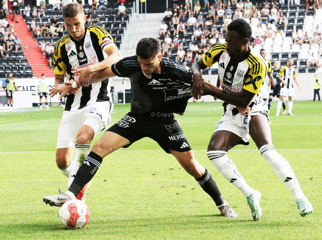 A_LUI_02092024_09 | SPORT,FUSSBALL,ADMIRAL BUNDESLIGA LASK-RZ PELLETS WAC 01.09.24 IM BILD: PHILIPP ZIEREIS (LASK) UND DEJAN ZUKIC (WAC) FOTO:FOTOLUI/MW