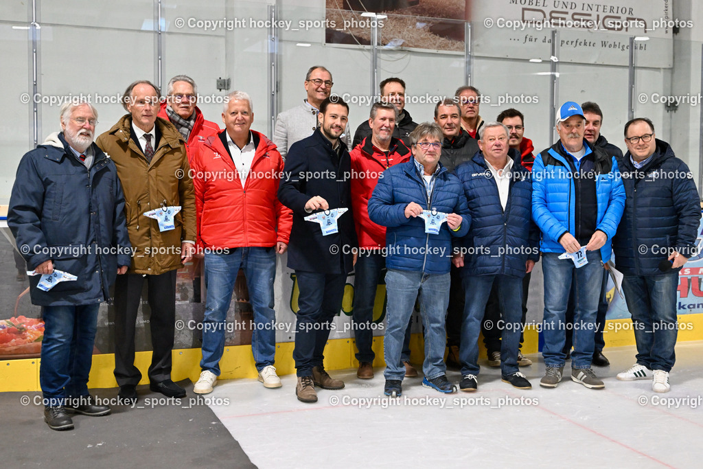 ESC Soccerzone Steindorf 50 Jahr Feier 26.2.2023 | ESC Steindorf Obmann Hans Tschernutter, DR. Dieter Kalt, ASVÖ Kärnten Christoph Schasché, ÖEHV Präsident Klaus Hartmann, Bürgermeister Steindorf Georg Kavalar, Landesrat Sebastian Schuschnig, Landtagsabgeordneter Kärnten Christof Seymann, KEHV Präsident Michael Herzog Löschnig, sportlicher Leiter ESC Steindorf Armin Rac