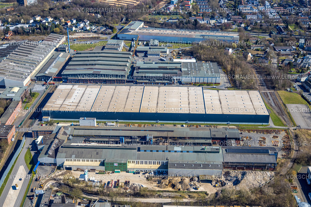 Bochum250301715 | Luftbild, ThyssenKrupp Steel Europe AG Werksgelände, Grumme, Bochum, Ruhrgebiet, Nordrhein-Westfalen, Deutschland