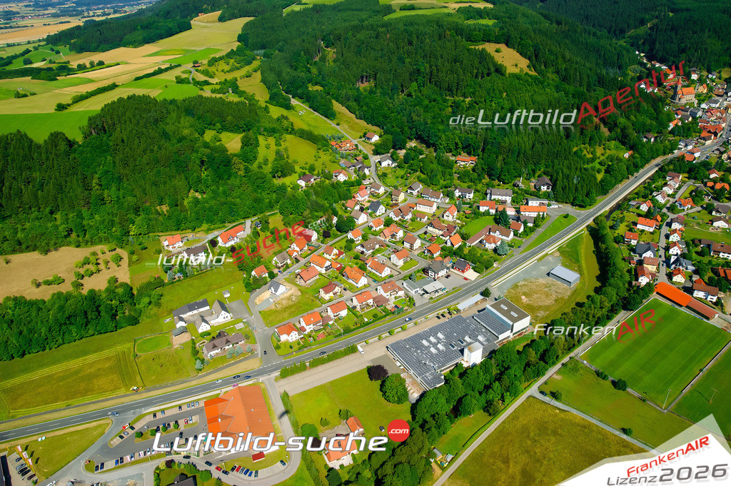 Die Luftaufnahme Steinberg - Wilhelmsthal wurde vom UL-Flugzeug (keine Drohne) aus fotografiert.Hohe Druck- Auflösung-die Geschenkidee!