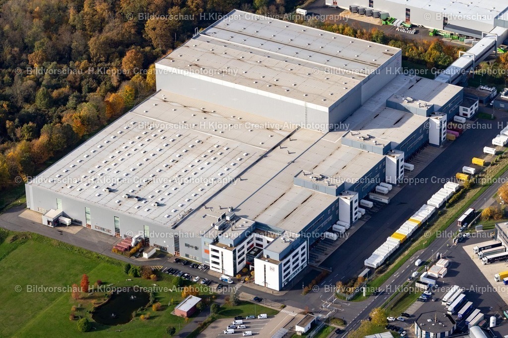 Luftbilder Hückelhoven-7506 | Luftbildfotografie Lagerhallen und Speditionsgebäude " Hermes PaketShop " an der Porschestraße in Hückelhoven im Bundesland Nordrhein-Westfalen, Deutschland - Realisiert mit Pictrs.com