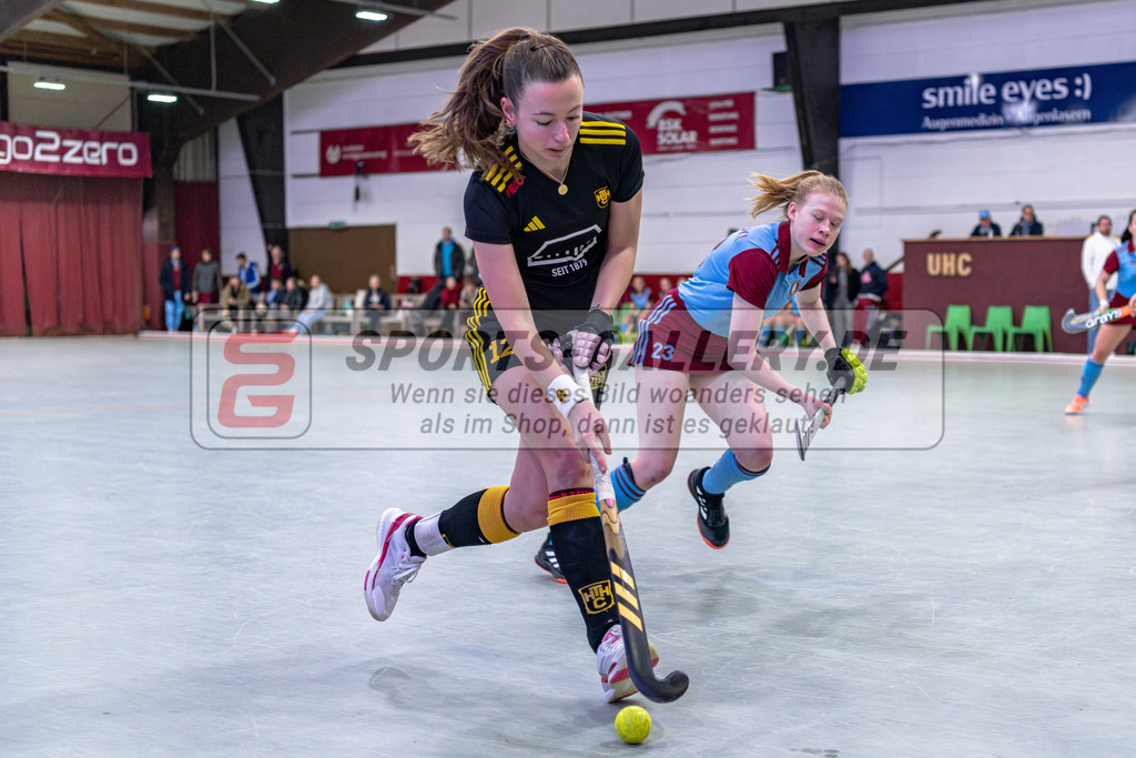 SM_2025-01-12_wD85_-142 | 1.Bundesliga Hallenhockey  (W) UHC - HTHC / 2:3 (2:1)
