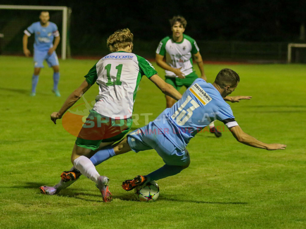 VST Völkermarkt - SVG Bleiburg 2-2, Kärntner Liga 2. Runde | Mario Kuester (VST Völkermark #11) Aljaz Storman (SVG Bleiburg #13) VST Völkermarkt - SVG Bleiburg 2-2 am 08.08.2023 in Völkermarkt
(Lilienberg Arena), Austria, (Photo by Ernst Krawagner sport-fan.at) - Realisiert mit Pictrs.com