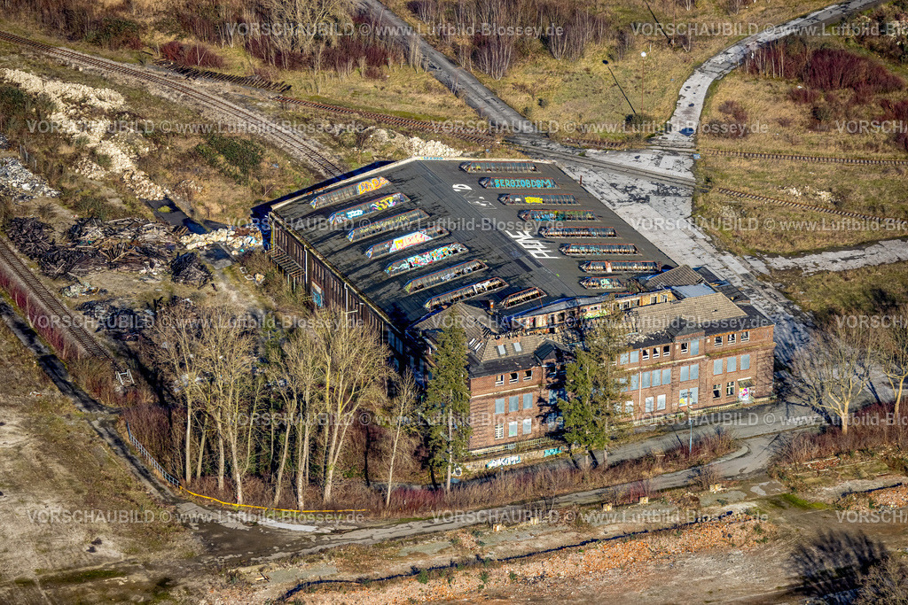 Dortmund230200228 | Luftbild, Union Gewerbehof Gelände, alte Halle Emscherschlösschen, Dorstfelder Brücke, Dortmund, Ruhrgebiet, Nordrhein-Westfalen, Deutschland