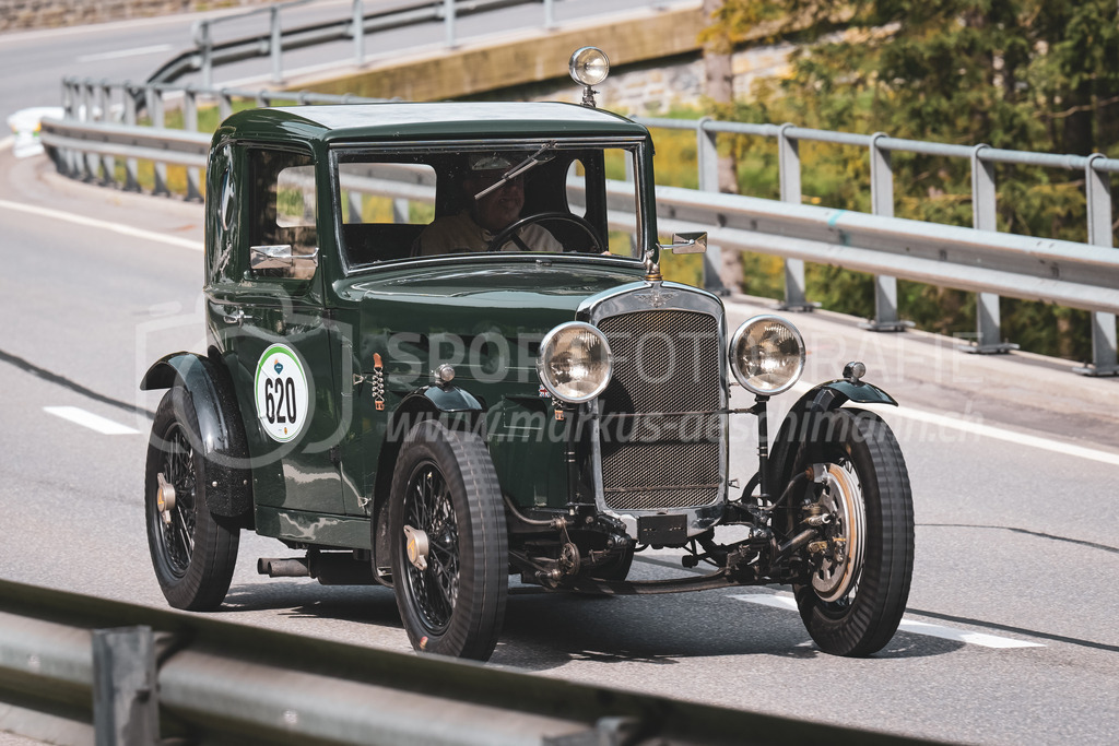21. Arosa ClassicCar 2025 - 7. =September= 2025 | Rolf Engler aus Rapperswil (SUI) in einem Austin Ten SC aus dem Jahre 1933 mit Startnummer 620 am Arosa ClassicCar 2025 in der Kategorie Demo..@arosaclassiccar, @arosa.official, #arosaclassiccar, #arosa, #76curves, #classiccarBild: Sportfotografie Markus Aeschimann | www.markus-aeschimann.ch - Realisiert mit Pictrs.com