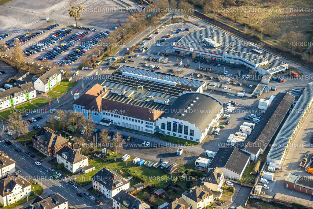 Hamm260203744 | Luftbild, Zentralhallen Veranstaltungsort und Kaufland Supermarkt, Mitte, Hamm, Ruhrgebiet, Nordrhein-Westfalen, Deutschland