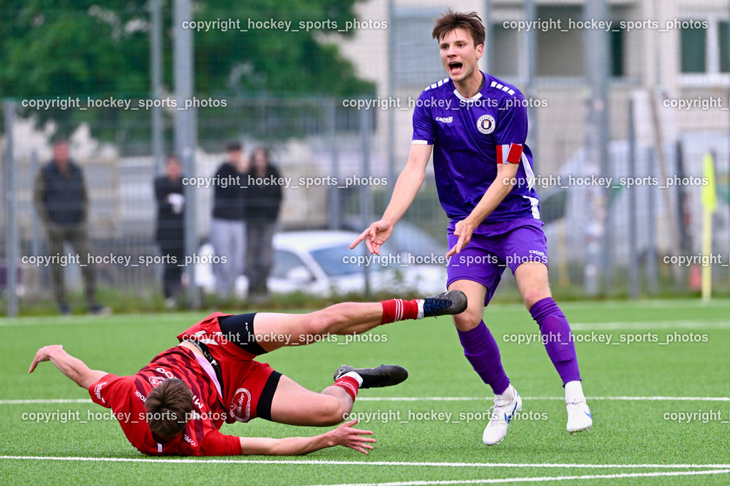 Austria Klagenfurt Amateure vs. St. Jakob im Rosenthal | #21 Luka Jerin St. Jakob, #2 Florian Georg Weiss Austria Klagenfurt, Austria Klagenfurt Amateure vs. St. Jakob im Rosenthal, Austria Klagenfurt Amateure vs. St. Jakob im Rosenthal am 16.05.2025 in Klagenfurt (Wörthersee Stadion ), Austria, (Photo by Bernd Stefan)