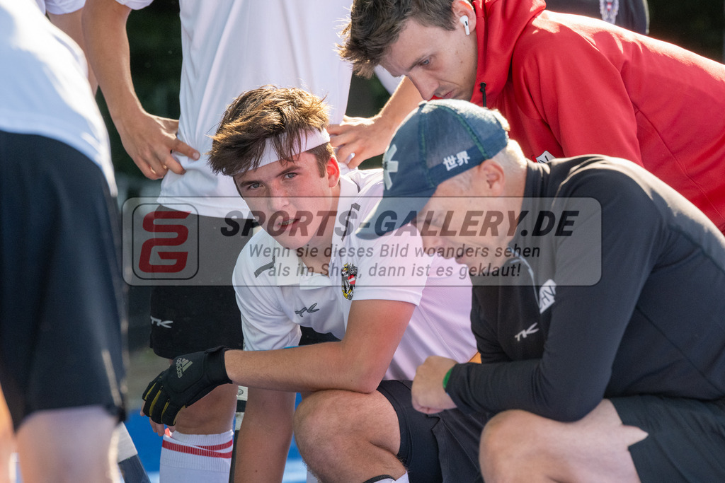 SFE_20230716_0057 | EuroHockey EM U18 Boys 7th 8th Austria vs Ireland am 16.07.2023 in Krefeld (Gerd-Wellen-Hockeyanlage), Photo: Stephan Fehrmann 2023 (Sports-Gallery)