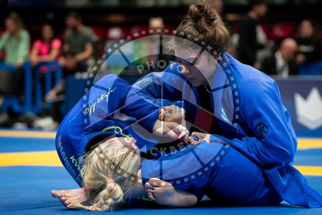 20240126PBB1806 | Fighters compete during the Brazilian Jiu-Jitsu European Championship of the IBJJF in Paris, France, on January 26, 2024.