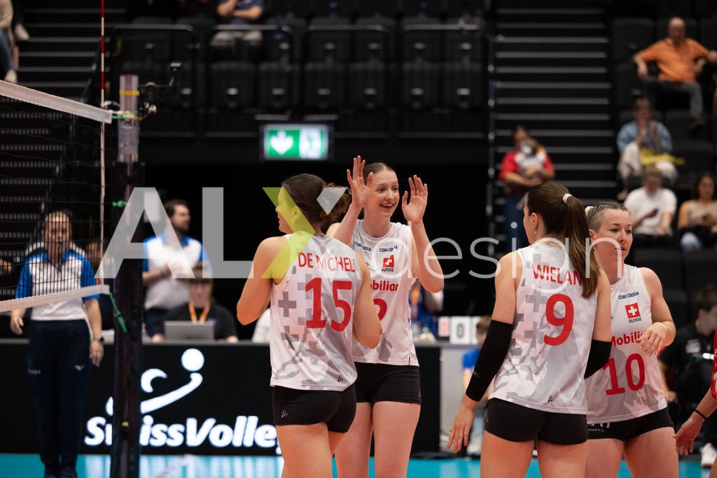 Georgia v Switzerland - CEV European League Women | KRIENS, SWITZERLAND - JUNE 12: FABIANA BRANCA of Switzerland during the CEV European League match between Georgia and Switzerland at Pilatus Arena on June 12, 2026 in Kriens, Switzerland. - Realisiert mit Pictrs.com