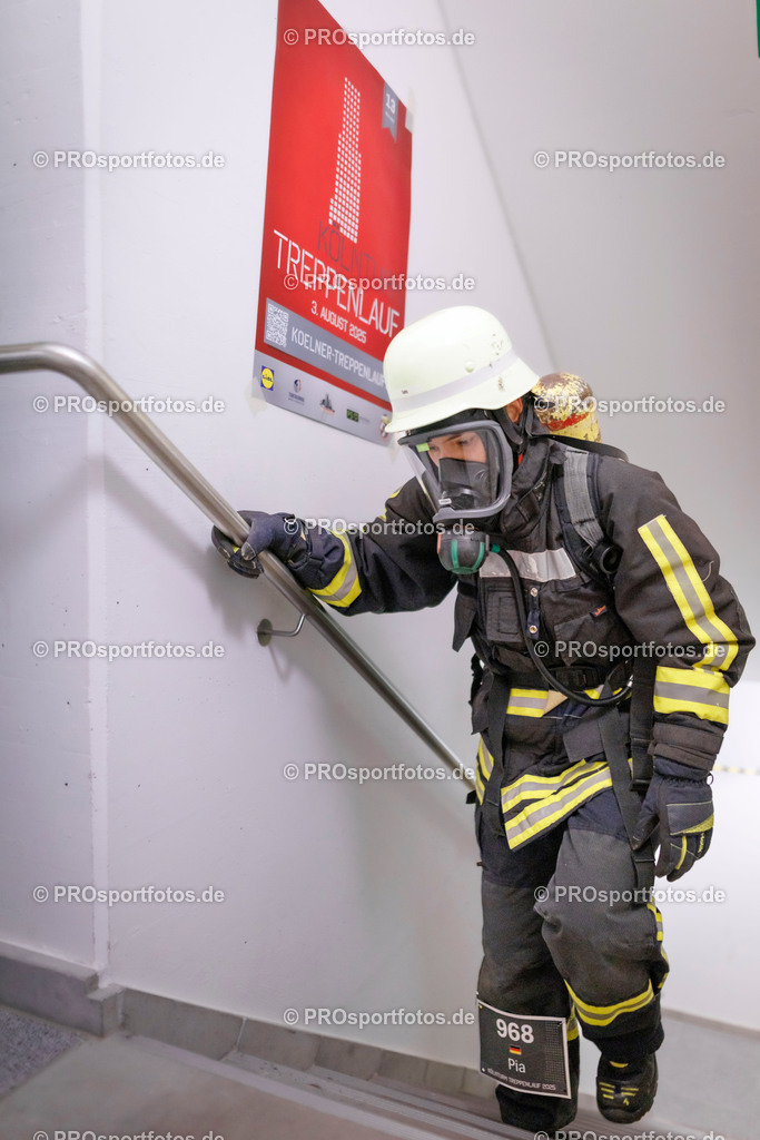 KölnTurm Treppenlauf; Köln, 03.08.2025 | Impressionen vom KölnTurm Treppenlauf am 03.08.2025 in Köln (Nordrhein-Westfalen). 