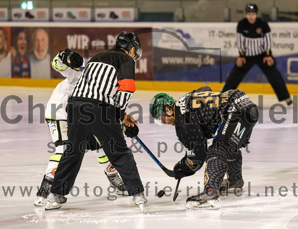 2024-03-01_115_TSV_Erding_gegen_ERSC_Amberg | Erding, Deutschland, 01.03.2024:
Eishockey, Bayernliga Playoffs 2023 / 2024, 5. Spieltag, TSV Erding gegen ERSC Amberg, Endergebnis: 9:0

Felix Schwarz (ERSC Amberg, #14), Thomas Plihal (Erding Gladiators, #39)

Foto: Christian Riedel / fotografie-riedel.net