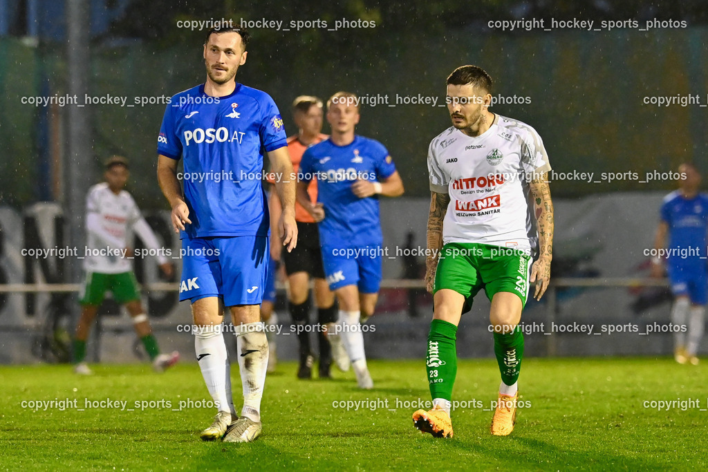 SAK vs. SV Donau  | #8 Mario Antunovic SAK, #23 Amer Krcic SV Donau, SAK vs. SV Donau , SAK vs. SV Donau  am 27.09.2024 in Klagenfurt (Sportpark Welzenegg), Austria, (Photo by Bernd Stefan)