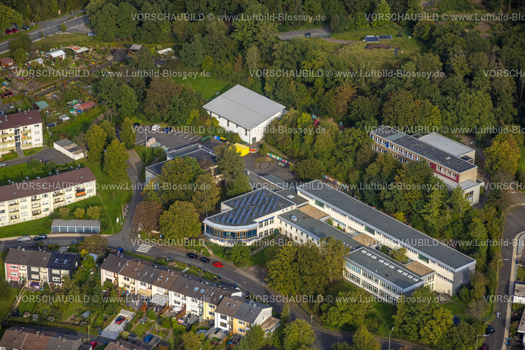 Siegen230912444 | Luftbild, Montessorischule, Siegen-Lindenberg, Siegen, Siegerland, Nordrhein-Westfalen, Deutschland