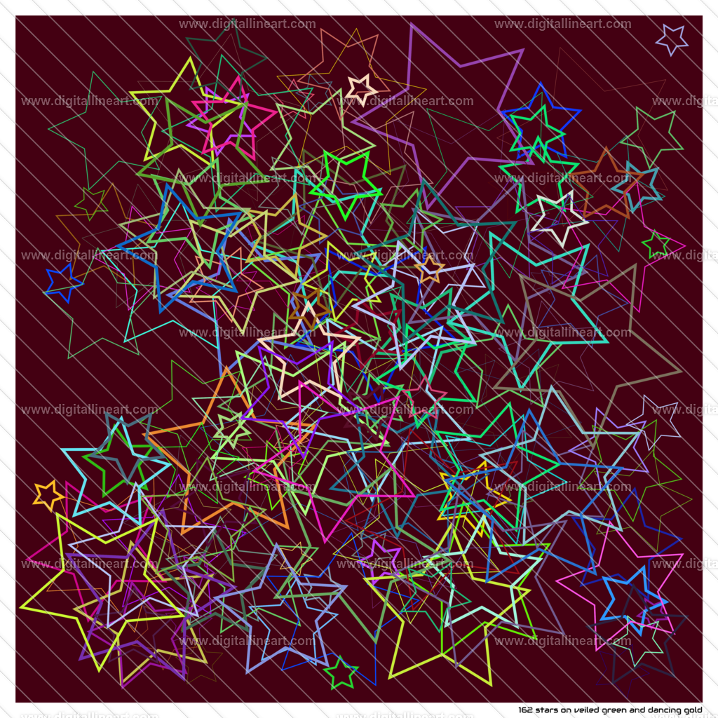 162-stars-veiled-green-and-dancing-gold | digitallineart - Realisiert mit Pictrs.com