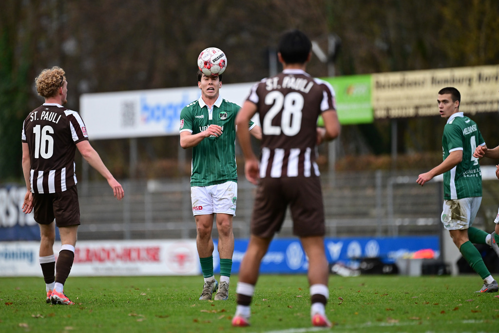 Fußball I Herren I Saison 2025-2026 I Regionalliga Nord I 21. Spieltag I FC St. Pauli II - VfB Lübeck | Ramiz Demir (28, VfB Lübeck) - Realisiert mit Pictrs.com