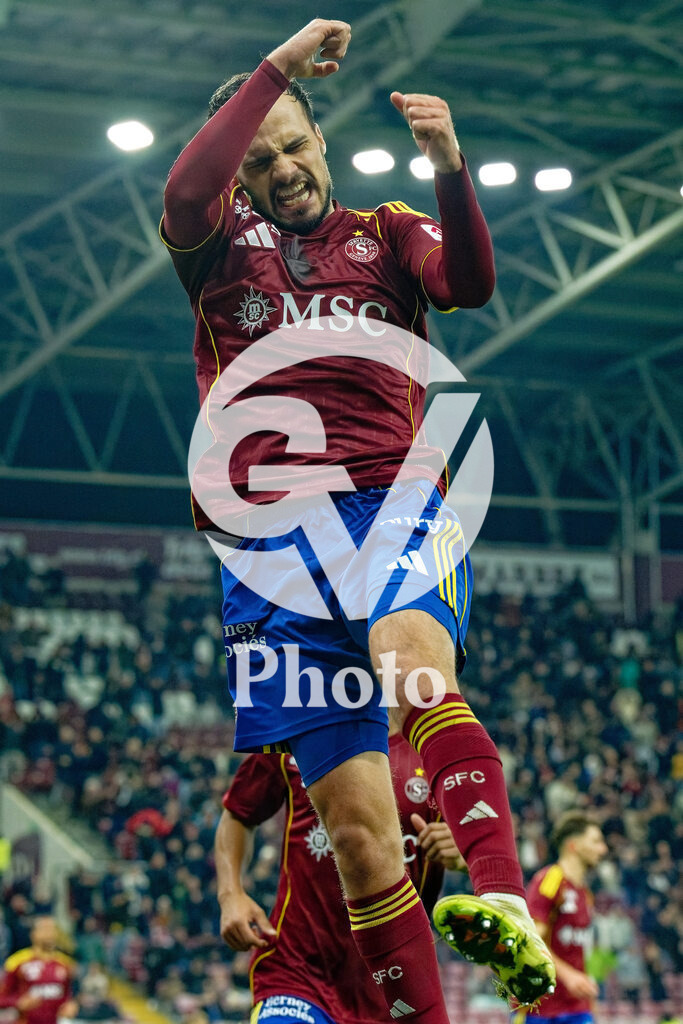 Brack Super League - Servette FC v FC Sion | Jeremy Guillemenot (21 Servette FC) celebrates after scoring his team's second goal  during the Brack Super League match between Servette FC and FC Sion at Stade de Geneve in Geneva, Switzerland