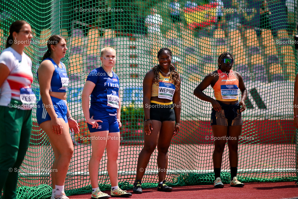 U18 EM - Tag 4_23 | European Athletics U18 Championships am 21.07.2024 in Banska Brystica; Diskuswurf, Nadjela Wepiwé. Foto: Kai Peters - Realisiert mit Pictrs.com