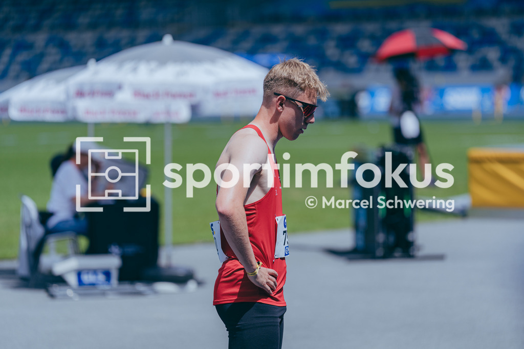 DM U23 U18 Bochum 2026 | Thorben Finke (SV Sigiltra Sögel), Startnummer 750, im 400-Meter-Lauf. Deutsche Meisterschaften der U18 &amp; U23 2026, Lohrheidestadion Bochum-Wattenscheid, 04.07.2026 Foto: Marcel Schwering / sportimfokus - Realisiert mit Pictrs.com
