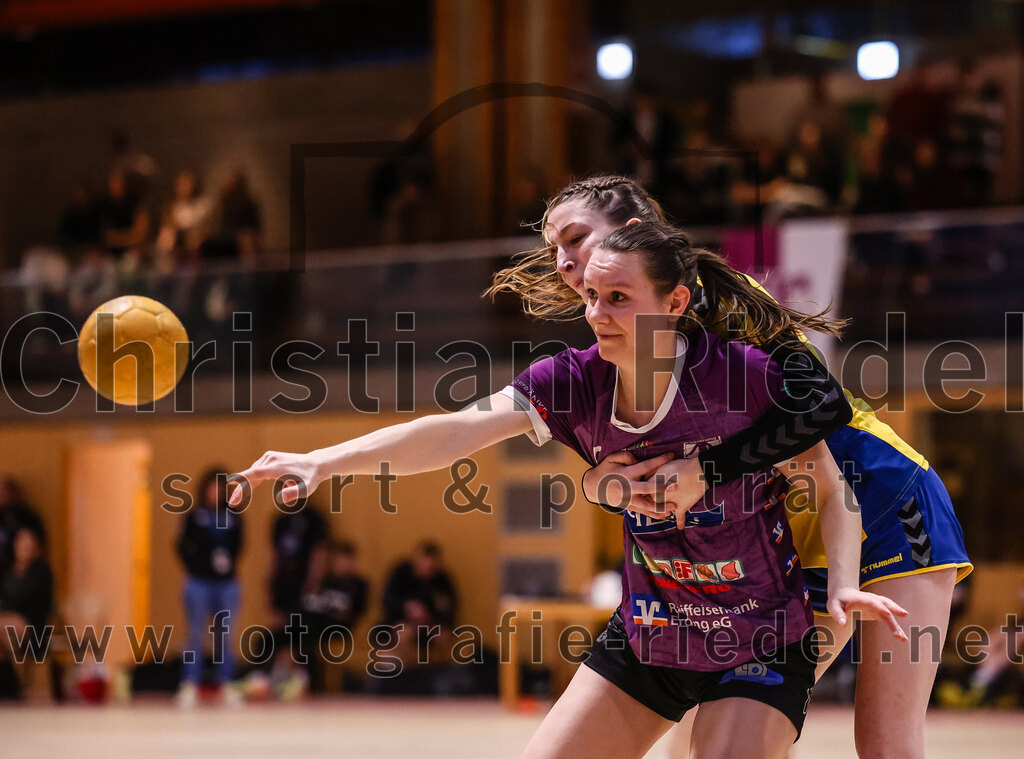 2025-02-15_069_SpVgg_Altenerding_gegen_MTV_Pfaffenhofen | Erding, Deutschland, 15.02.2025:Handball, Bezirksoberliga Frauen Altbayern 2024 / 2024, 14. Spieltag, SpVgg Altenerding gegen MTV Pfaffenhofen, Endergebnis: 27:23Julia Kranich (SpVgg Altenerding, #9)Foto: Christian Riedel / fotografie-riedel.net