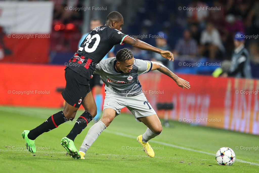 A_LUI_20220906_0011 | SPORT FUSSBALL CHAMPIONS LEAGUE FC RED BULL SALZBURG VS AC MILAN


IM BILD: Pierre Kalulu ( AC Mailand ), Noah Okafor (RBS)


FOTO:FOTOLUI/UW