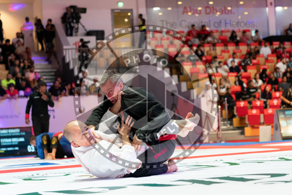 20231106PBB0853 | Fighters compete during the AJP World Master Championship in the Mubadala Arena in Abu Dhabi, Arab United Emirates, on November 6, 2023.