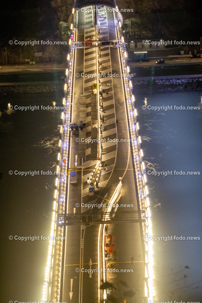 Westring A26 Linz_ Donautalbruecke_ 24.10.2024-8 | 24.10.2024, Westring A26, AUT, Westring A26, Donautalbruecke, im Bild Beleuchtung, Bauarbeiten, Nacht