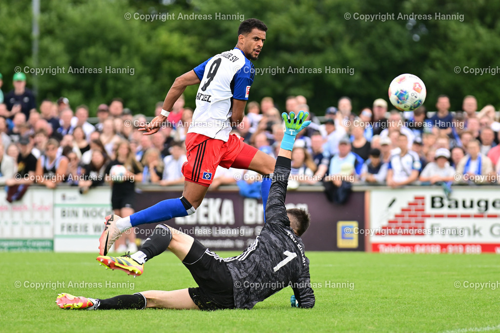 Fußball I Herren I Testspiel  I TSV Elstorf - Hamburger SV I 5.7.2025 | a-hannig - Realisiert mit Pictrs.com