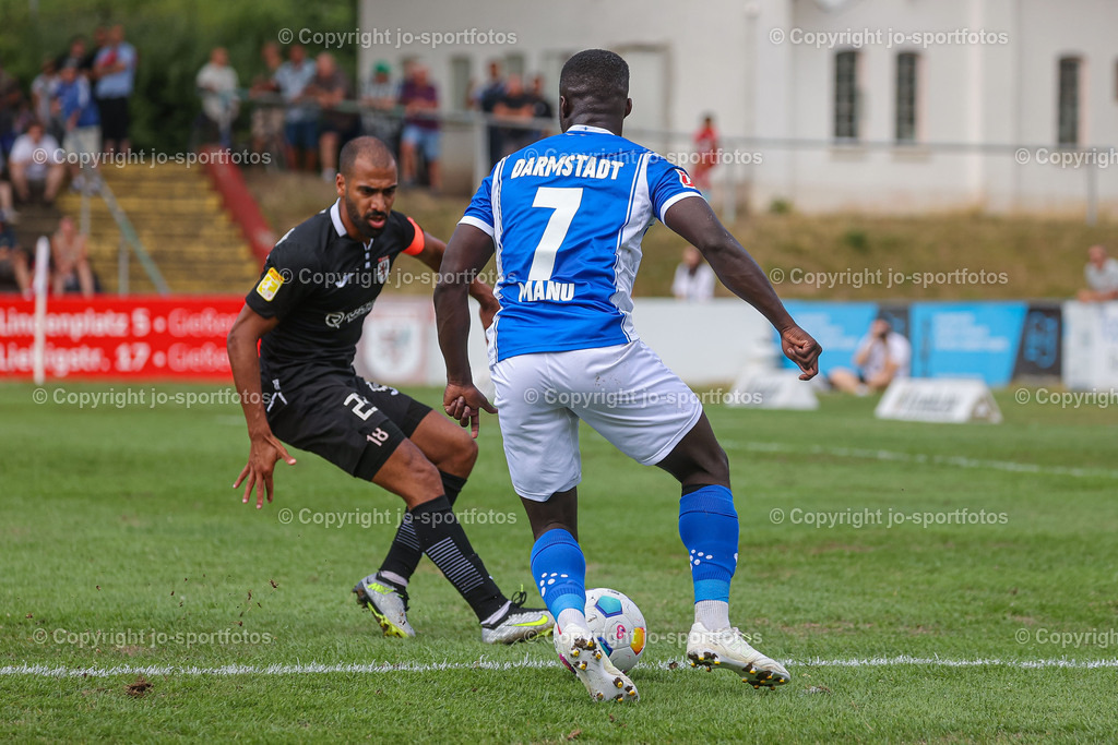Giessen_Darmstadt (150) | 16.07.2023; Testspiel; Waldstadion Gießen; FC Gießen - SV Darmstadt 98; Ergebnis: 2:0 (0:0)