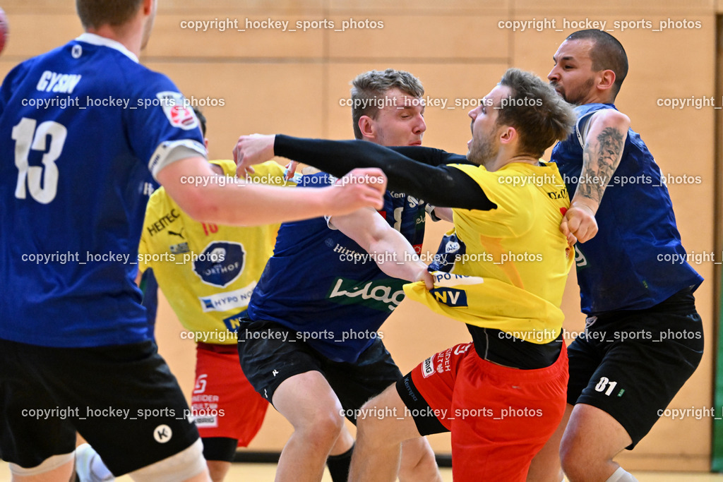 SC Ferlach vs. UHK Krems | #8 KNAPP Simon SC Ferlach, #28 Munzinger Luca UHK KREMS, #81 MILICEVIC Adrian SC Ferlach, SC Ferlach vs. UHK Krems, SC Ferlach vs. UHK Krems am 02.05.2026 in Ferlach (Ballspielhalle Ferlach), Austria, (Photo by Bernd Stefan)